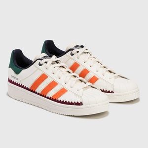 Adidas Superstar OT Tech Shoes Cream White/True Orange/Victory Crimson